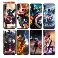 captain america cool for huawei honor 30 20 10 9s 9a 9c 9x 8x max 10 9 lite 8a 7c 7a pro silicone soft black phone case