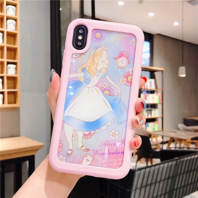 style 4 TPU+ PC двусторонний помощи чехол для iphone X XR XS MAX 7 8 плюс 6 6s милые даффи ShellieMay аниме Gelatoni StellaLou чехол - Цвет: style 4