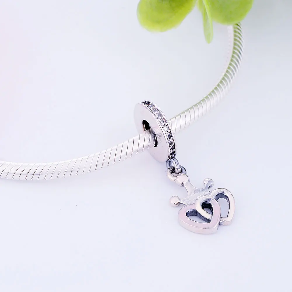 Оптовая цена 2020 осенний стиль подвеска в виде короны сердца из стерлингового