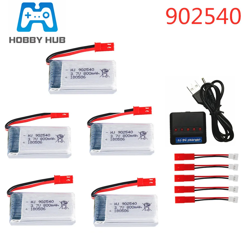 Аккумулятор Lipo 902540 3 7 в 800 мАч для MJX R/C X400 X500 X800 HJ819 X25 батарея радиоуправляемого