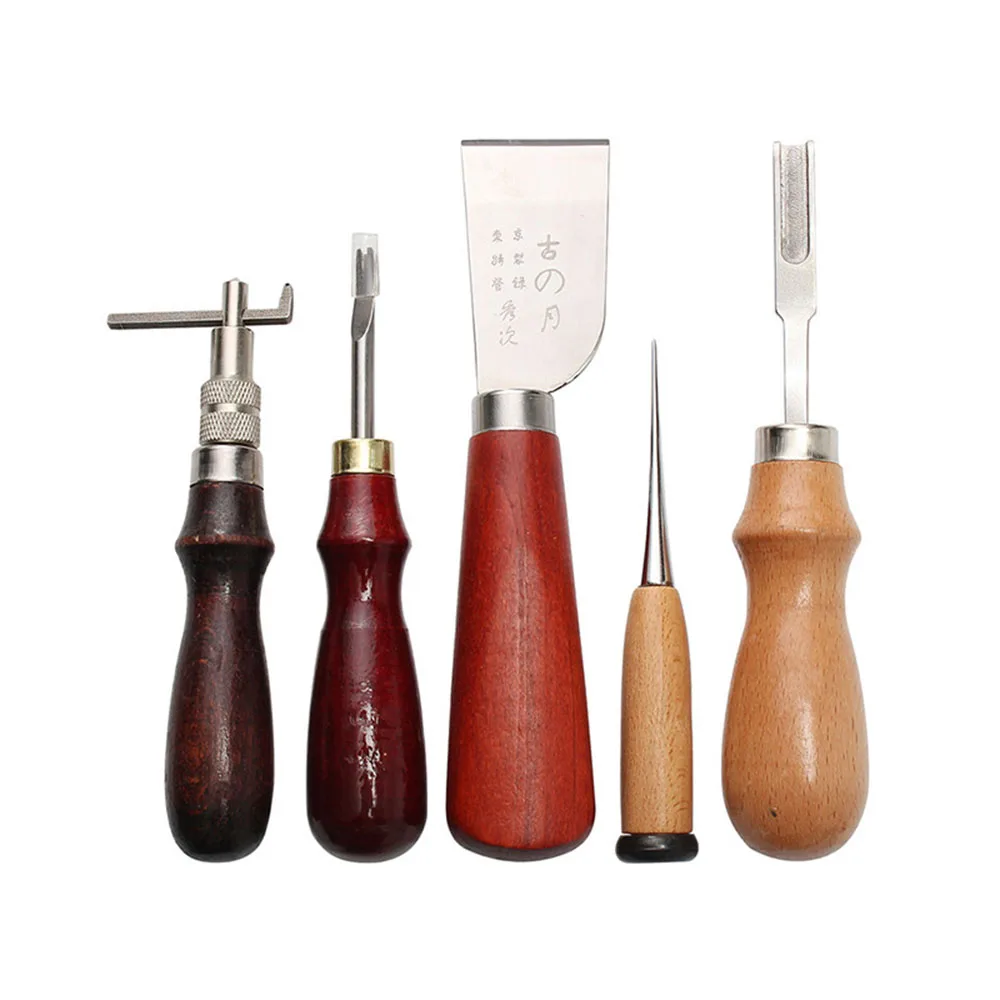 37/48 шт Профессиональный Кожа ремесло набор инструментов ручная швейная строчка