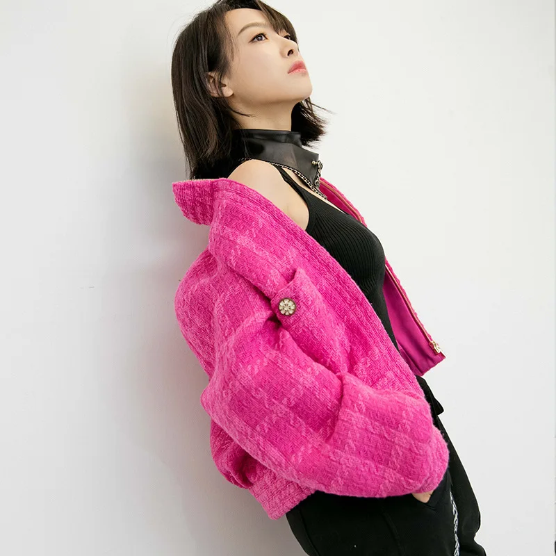 Small Fragrant Coat Women's New Cotton Padded Jacket Thickened with Cotton Korean Top Coats and Jackets Women