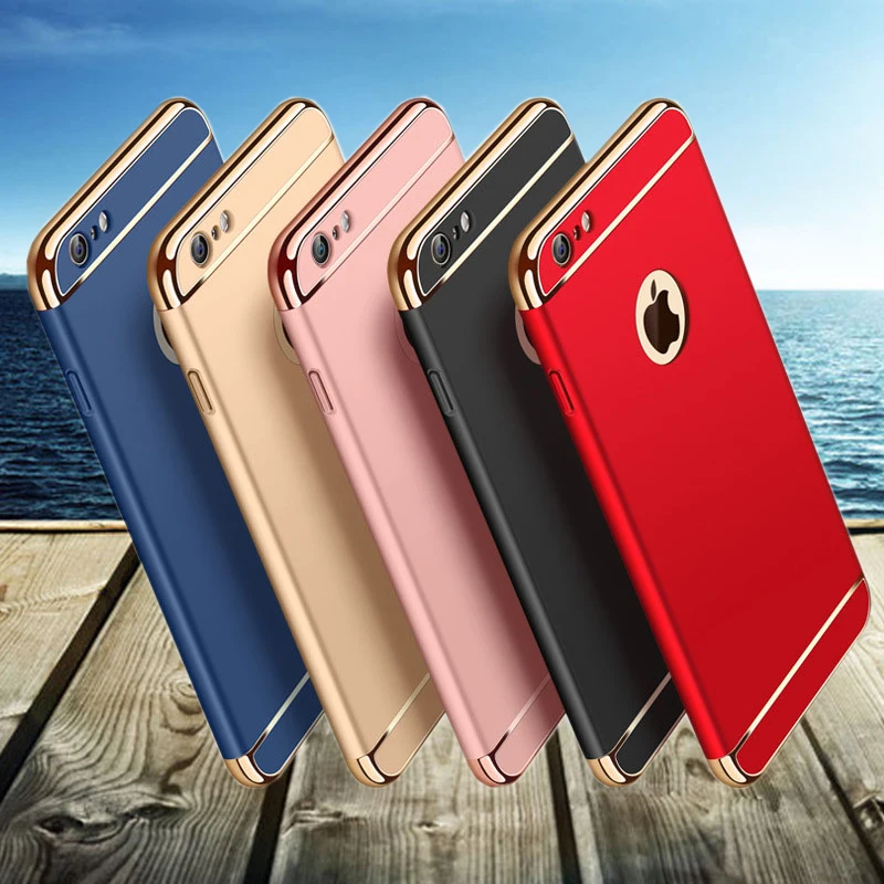 Жесткий чехол из поликарбоната для iPhone 6 s Plus 11 12 Pro Max роскошный армированный 3 в 1 X