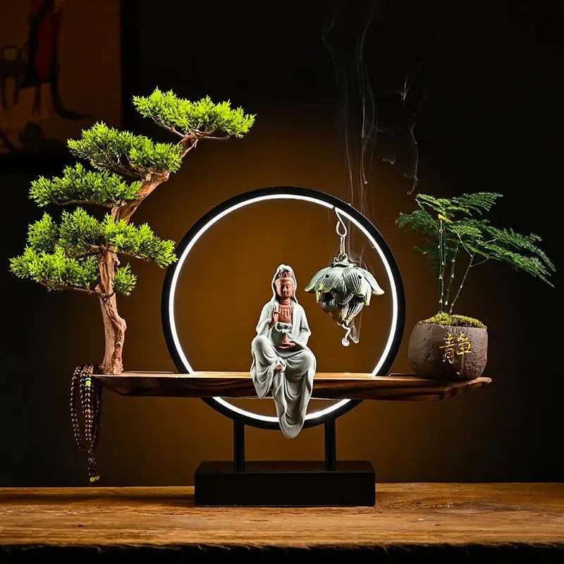 Буддийская курильница с обратным потоком подставка для благовоний водопад