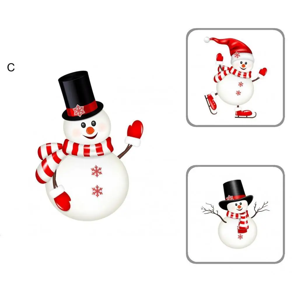 

Wall Decal Fashion Realistic Eye-catching High Stickiness Xmas Glass Sticker for Daily Use Glass Decal Wall Sticker