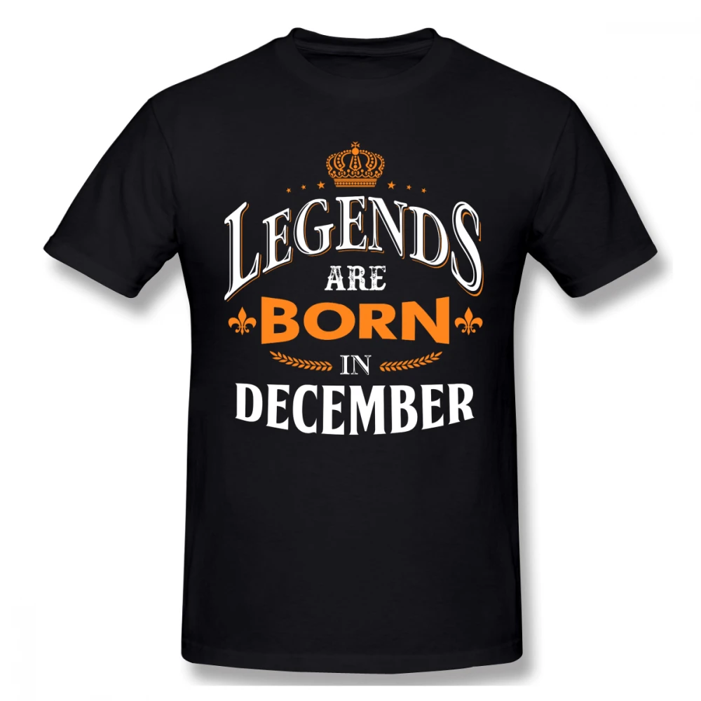 Legends Born In футболка с надписью &quotдекабрь&quot для мужчин размера плюс 5XL пара