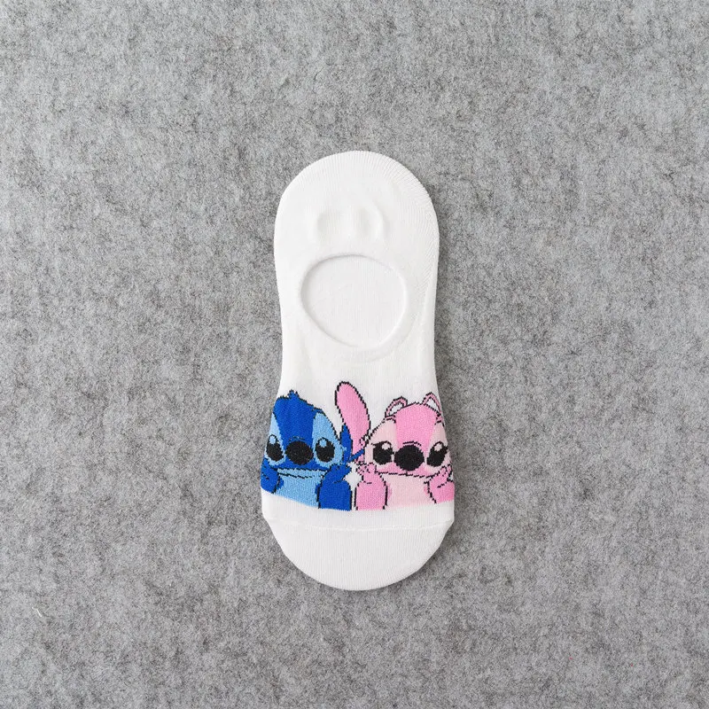 3 Women Cartoon Animal Mickey socks cute Kawaii ankle Donald Duck Socks invisible Silicone slip Socks girl Cotton boat sock - Color: 3