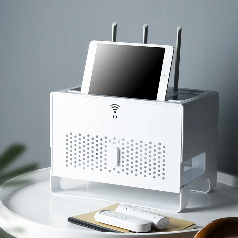

Ящик для хранения беспроводного Wi-Fi маршрутизатора, настольная телеприставка, стойка для хранения сетевых лент, органайзер для хранения пр...