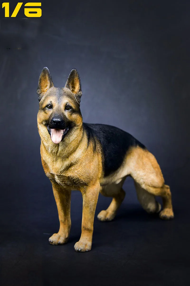 Mr.Z 23cm 1/6 Simulation Animal German Shepherd Dog Model To