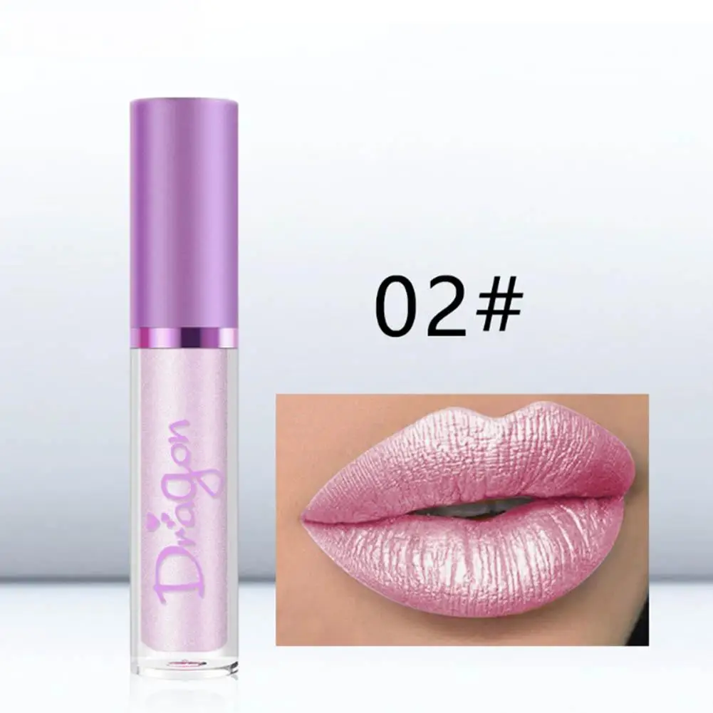 1 шт Макияж блестящие золочение блеск для губ Длительное Действие оттенок