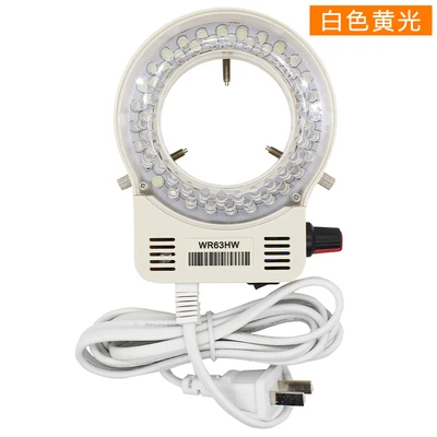Стереомикроскоп, светодиодный источник света, 56 светильник WR63HW, регулируемая яркость, холодный светильник, Вспомогательное Кольцо с микроинкрустацией