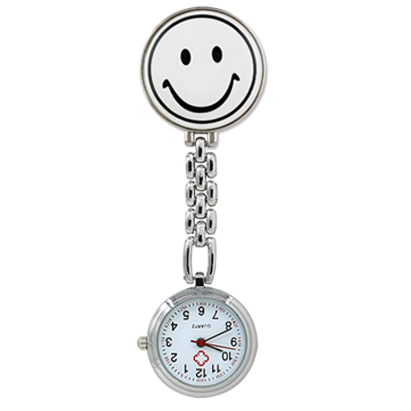 Новинка медсестринские часы из нержавеющей стали цветная карманная брошь туника