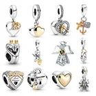 Женское двухцветное обручальное кольцо Pandora, серебро 925 пробы