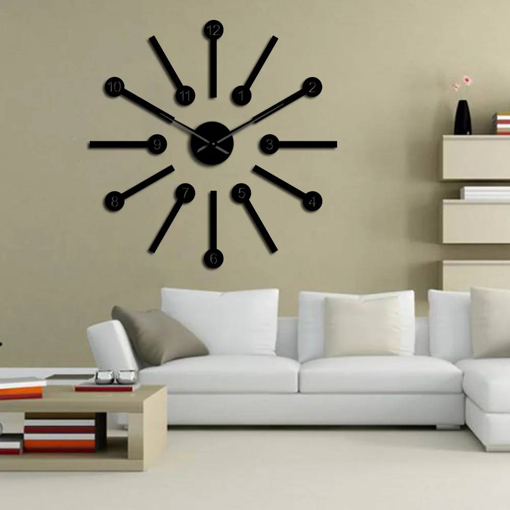Настенные часы с большим пространством Набор стикеров для дома современный