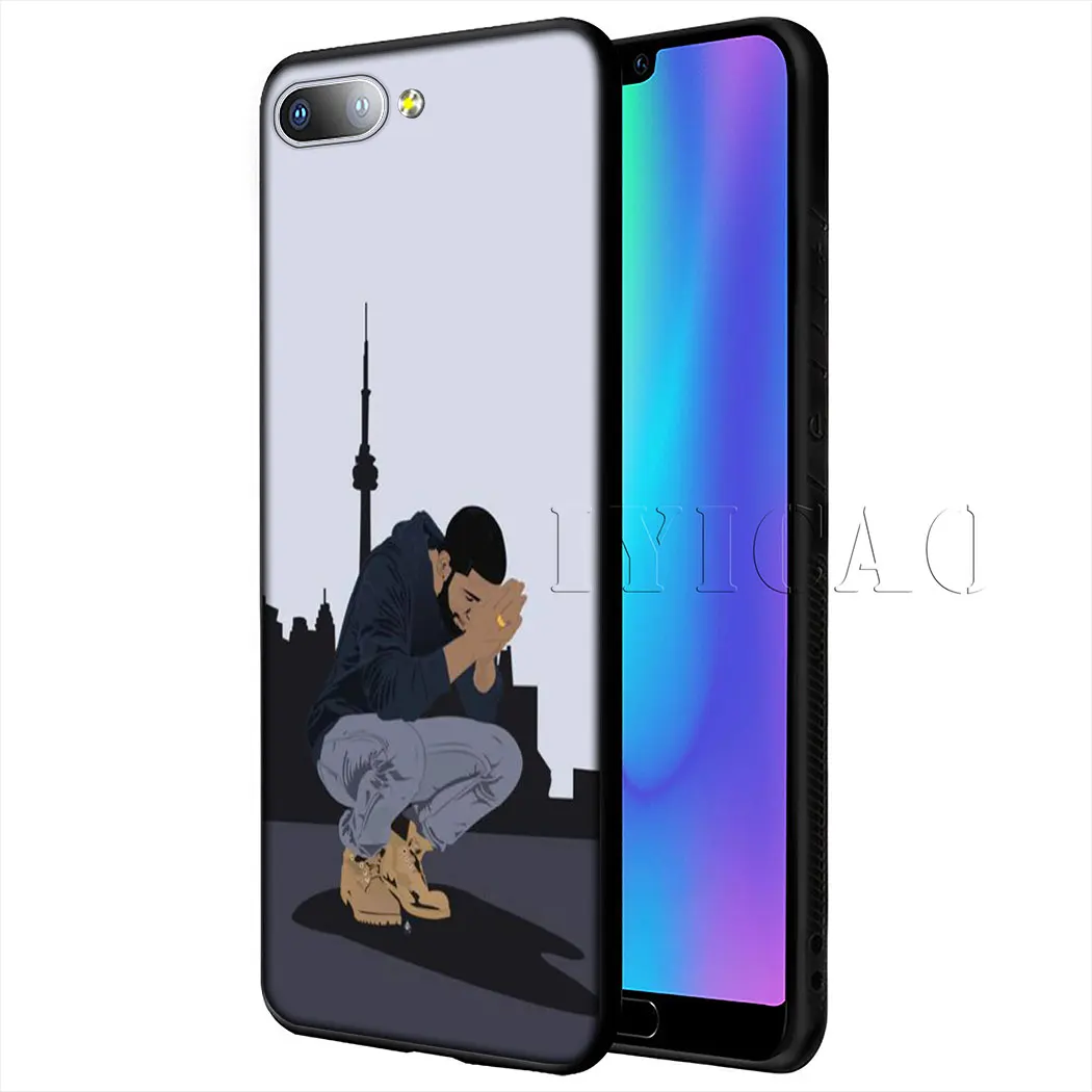 Мягкий силиконовый чехол IYICAO Rapper Drake для huawei Honor view 20 9X Pro 10 9 8 Lite 8X 8C 7X 7C Note - купить