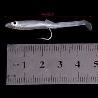 e5bd 3pcs 3d eyes eel fishing lures with hook silicone bass crank swimbaits tackle