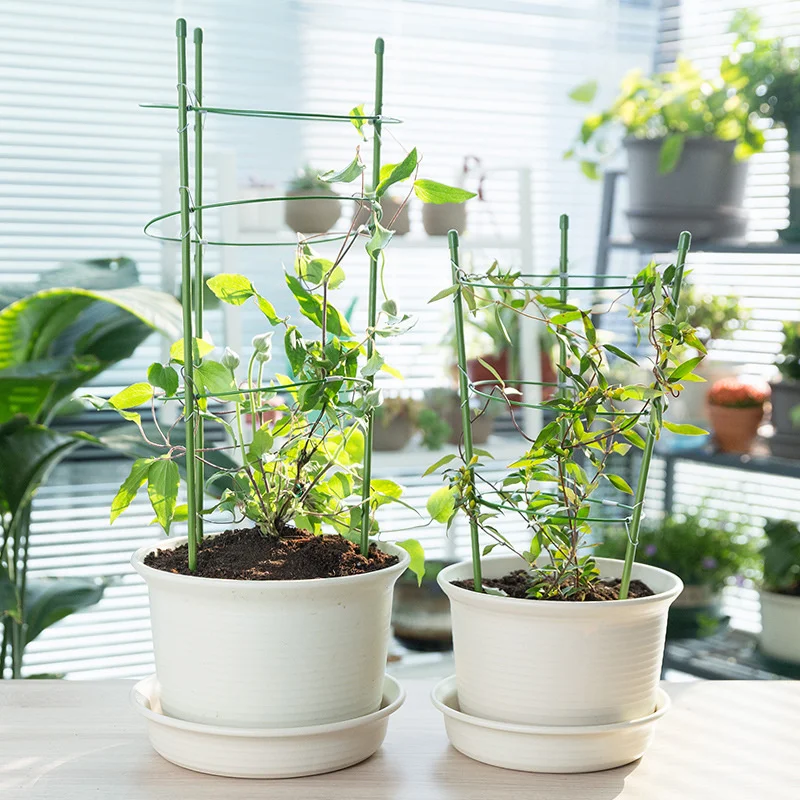 

1 PCS Garden Plants Support Frame Plant Trellis Climbing Garden DIY Flower Decorative Vines Plants Support Pot Stand Plants