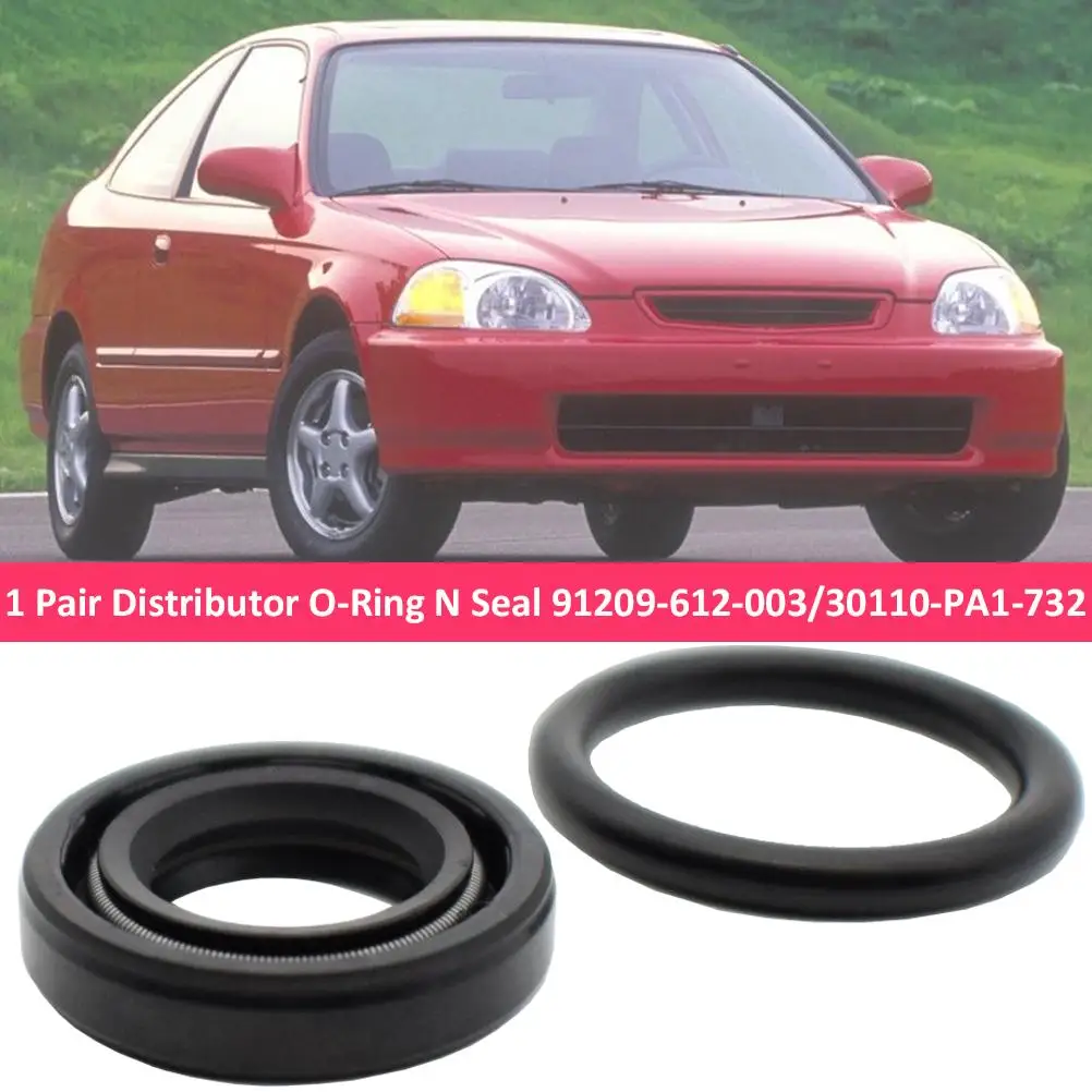 

1 Pair Car Distributor O-Ring Seal Kit For Honda Civic Accord Prelude Odyssey Acura Integra CL OE# 91209-612-003/30110-PA1-732