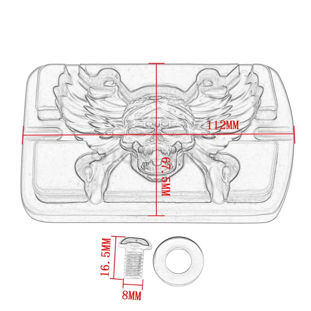 Запчасти для мотоциклов: Пиратская педаль тормоза зомби большая колодка Harley Touring
