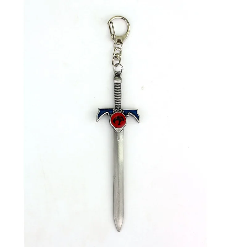 США-Япония сотрудничество 80s классический анимация Thundercats аниме брелок кулон брелок - Цвет: silver