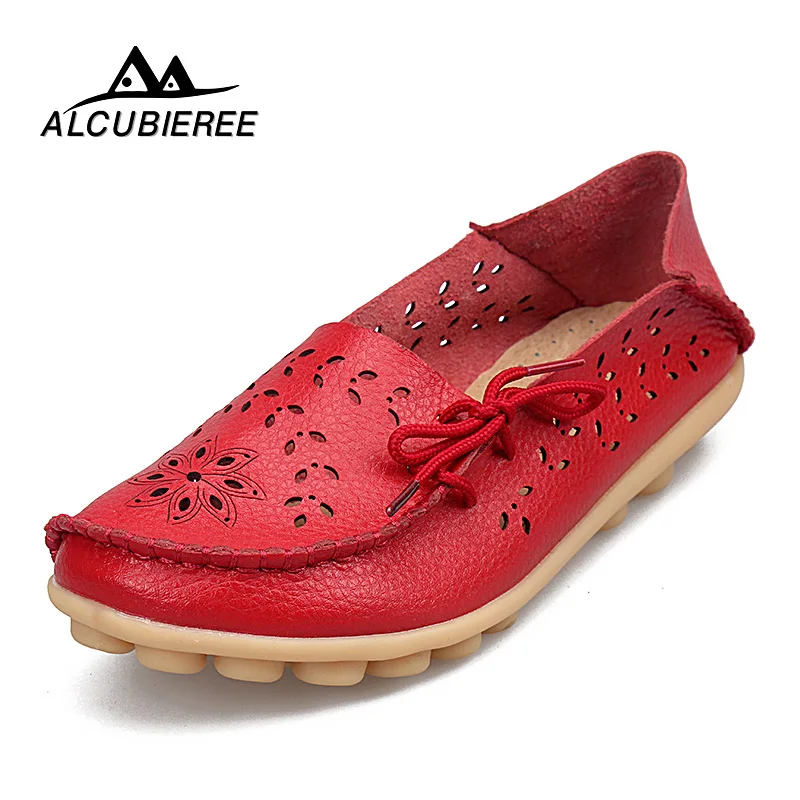 Весенняя обувь Женская на плоской подошве Модная из натуральной кожи Женские