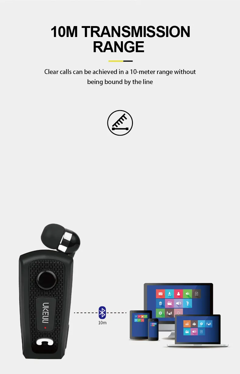 FINEBLUENew UK-E20 Портативный бизнес беспроводной Bluetooth гарнитура Телескопический Тип наушники с микрофоном гарнитура вызов вибрации