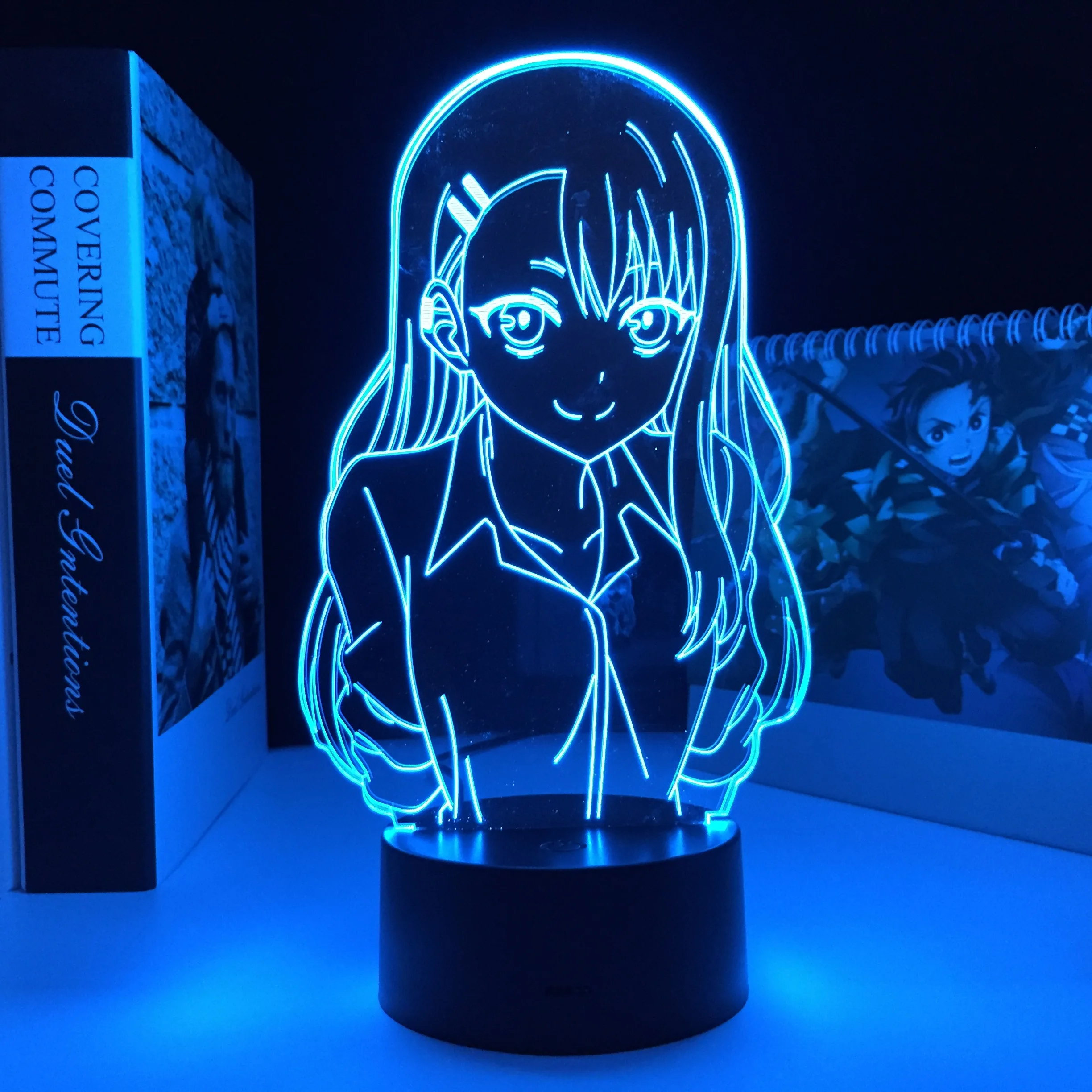 

Nagatoro Don't Toy with Me Miss Nagatoro 3D Lamp Anime Figure LED Light for Room Decor Holiday Atmosphere Light Manga Dropship