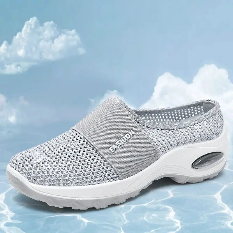 Кроссовки женские сетчатые, дышащие, на платформе