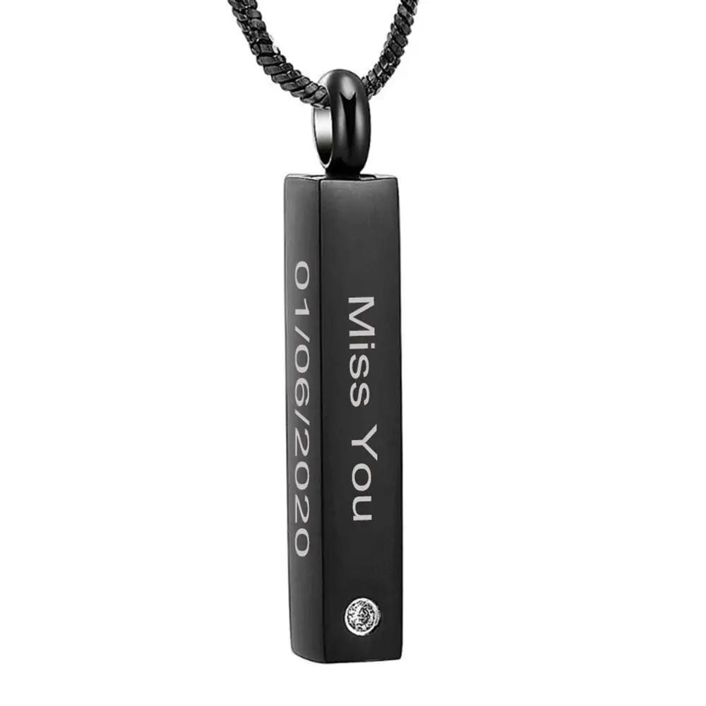 Бесплатная гравировка имена на заказ кубический стержень из нержавеющей стали