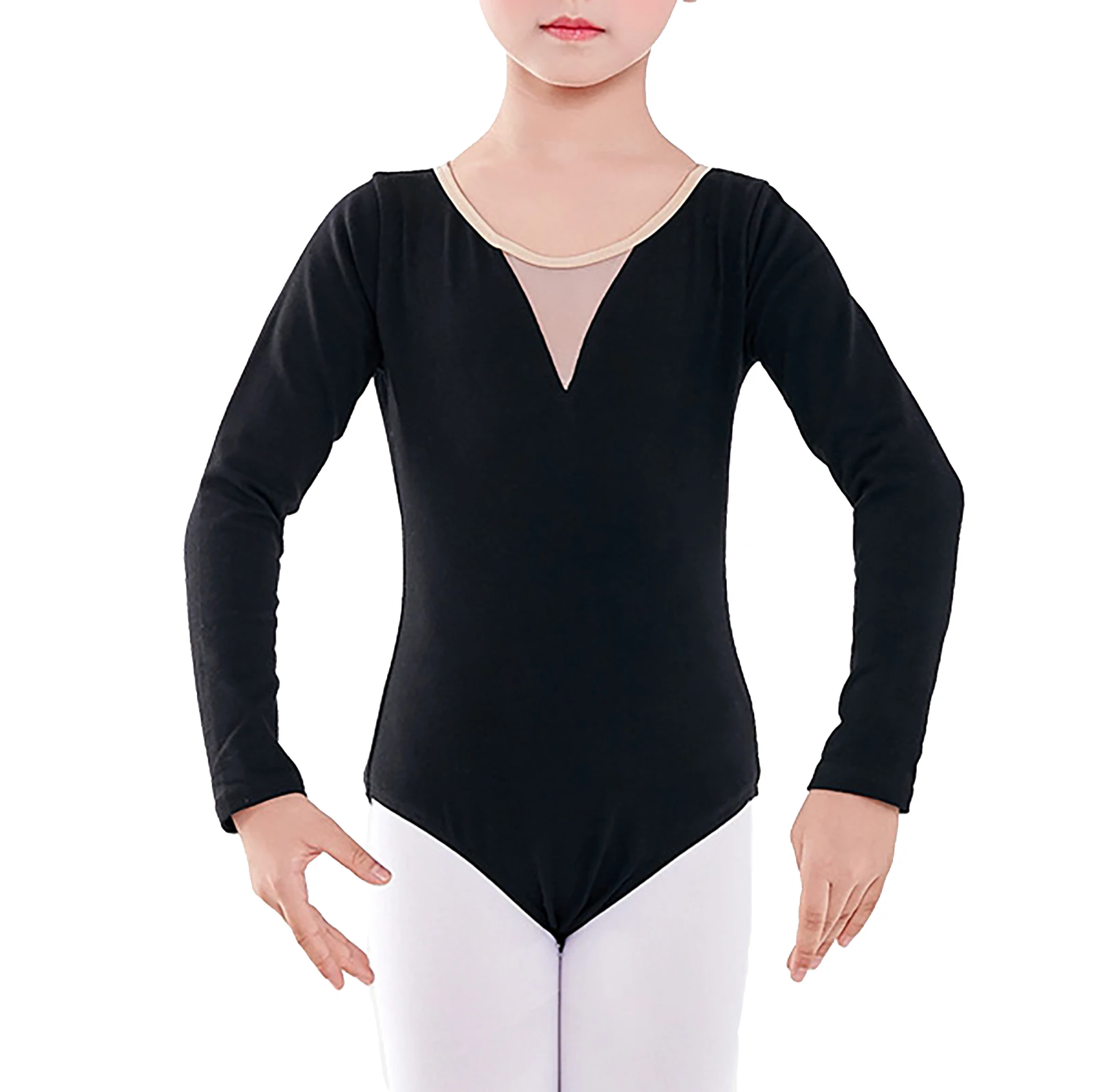 Toddler Kids Girls Gymnastics Leotard Ballet Leotards Dance Wear Bodysuits Open Back Dance Leotards Cotton Bodysuit for Dancing