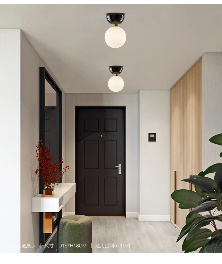 Скандинавский потолочный светильник для входа в крыльцо Современная