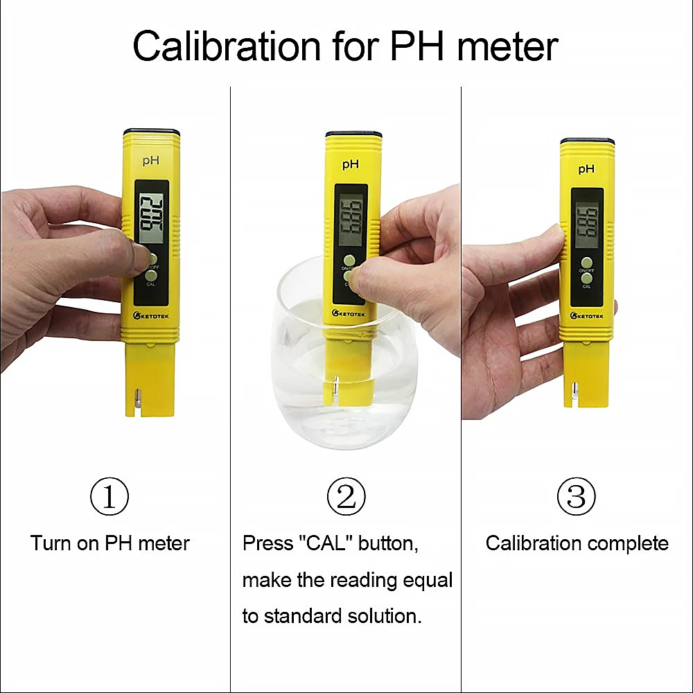 

2pcs Ph Meter 0.01 Ph Hoge Precisie Water Quality Tester Met 0-14 Ph Meetbereik, geschikt Voor Aquarium, Zwembad