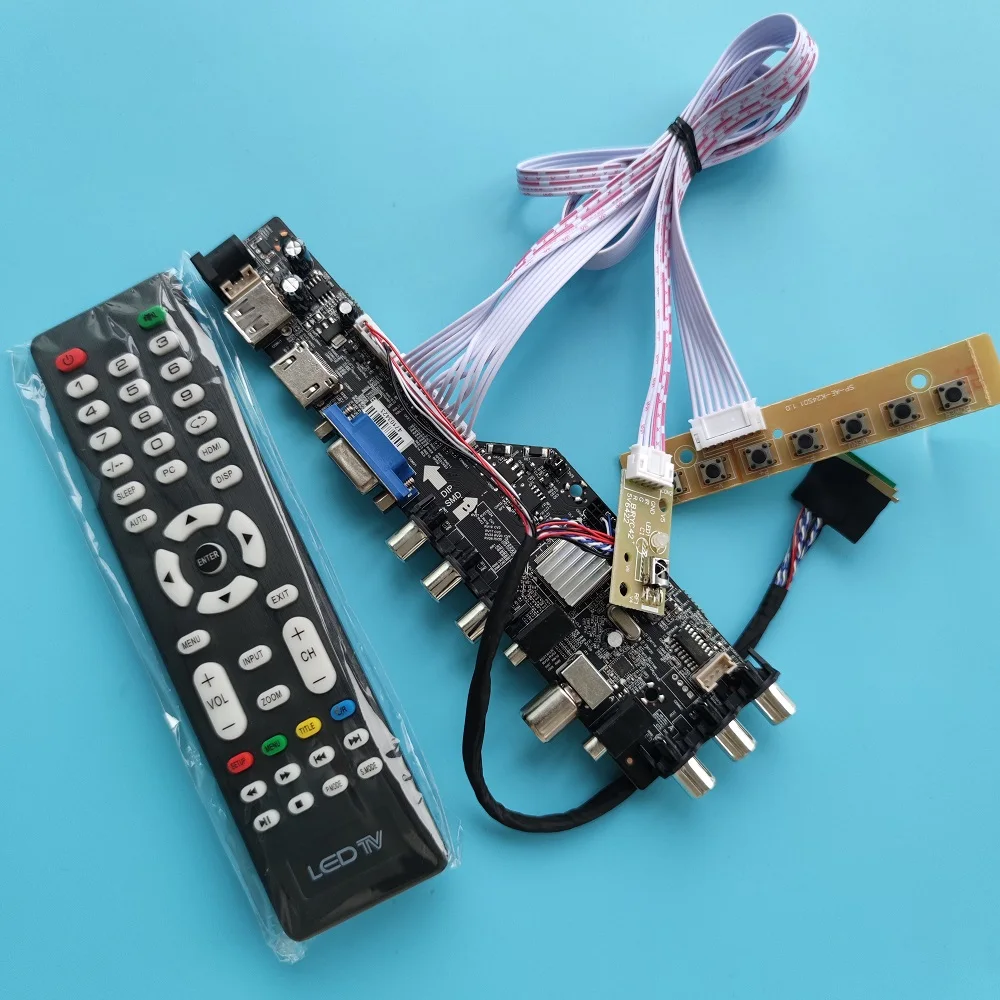 

For LP156WF1 TL 1920x1080 VGA AV TV DVB-T DVB remote board driver controller digital LED USB HDMI-compatible panel monitor