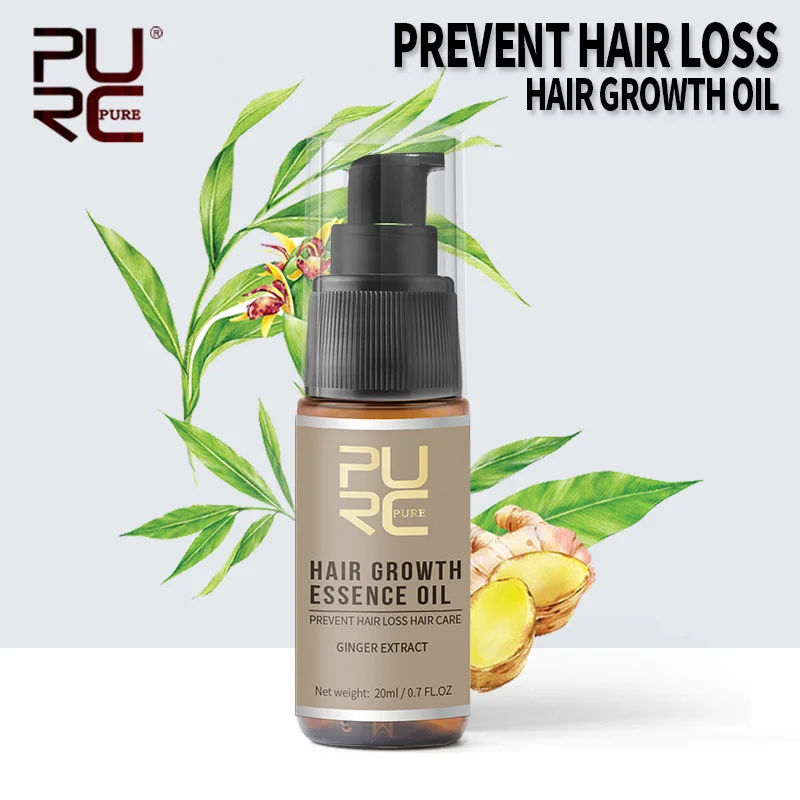 

PURC Prevent Hair Loss Thick Shampoo Promote Hair Growth Fast Growth Hair Essence Oil 20ml