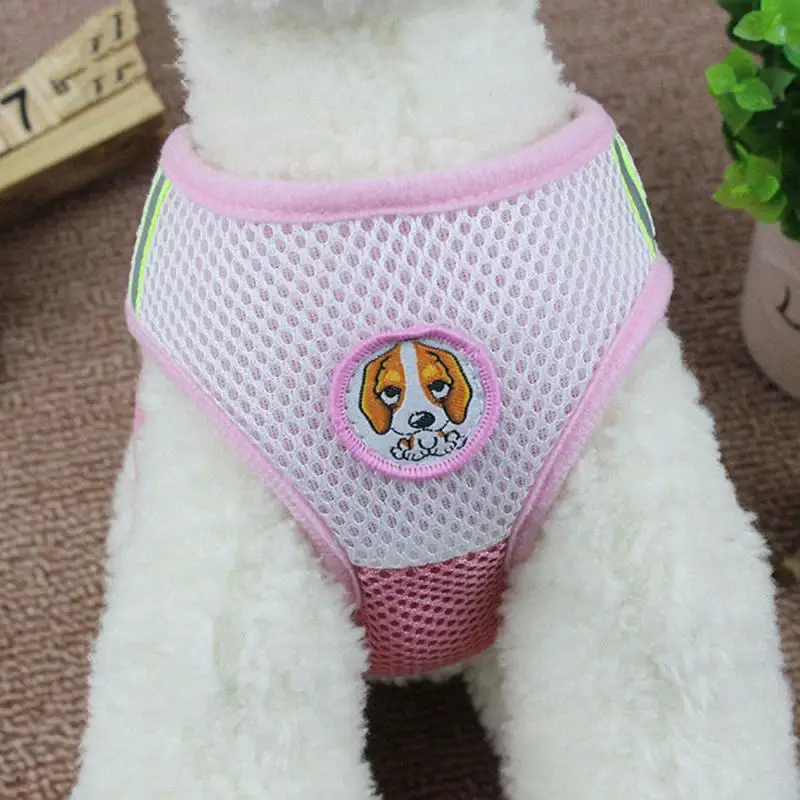 Воздухопроницаемая сетчатая тяга для домашних питомцев мягкая регулируемая