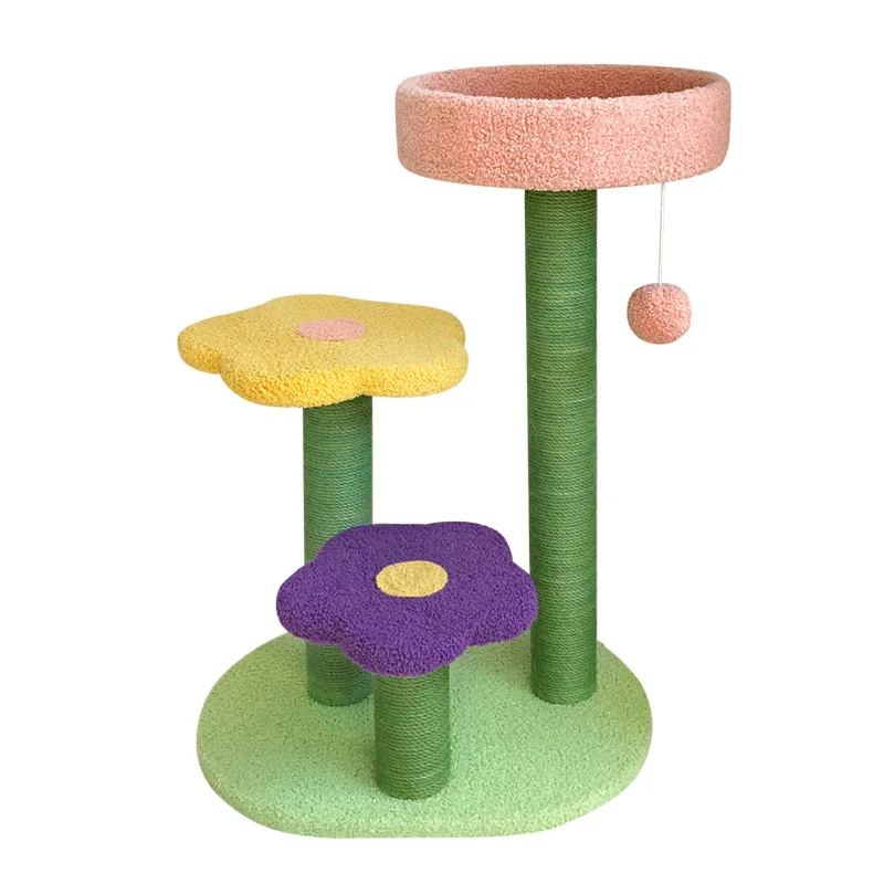 

Mushroom pet cat's nest flower cat climbing frame high grade multi-layer large cat scratching post cat toys sisal cat furniture