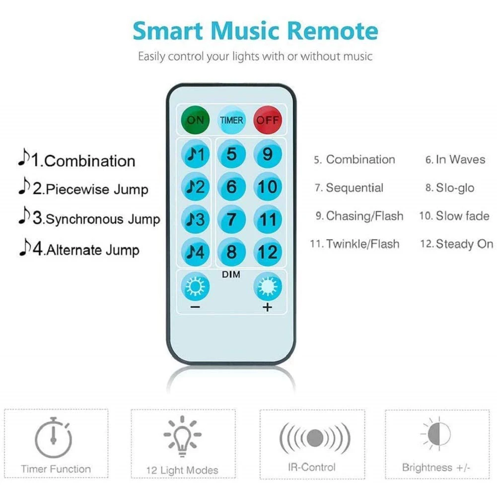 

Led Curtain String Light Music Voice Control 8 Modes for Room Bedroom Wedding Party Window Wall Decoration Music Curtain Lights