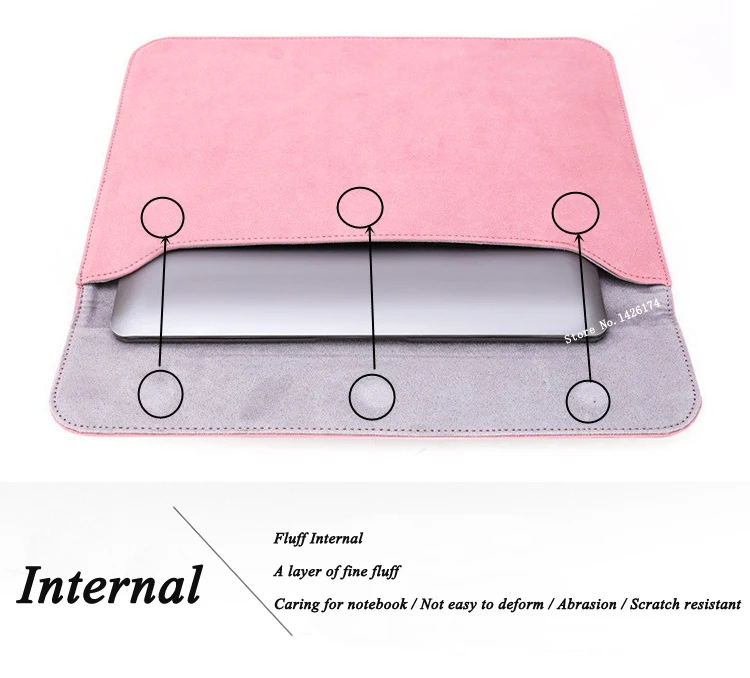 pu laptop sleeve bag case for macbook air pro 13 a2179 a2289 a2337 a2338 for lenovo xiaomi 12 13 14 15 inch women men cover free global shipping