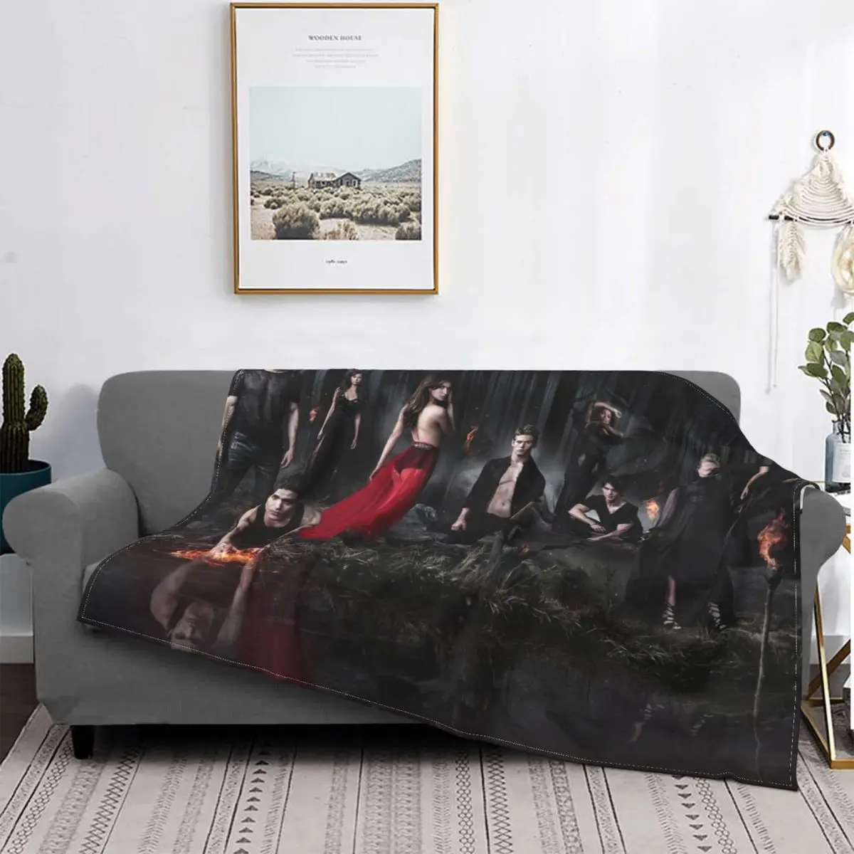 

The Vampire Diaries Carpet Living Room Flocking Textile A Hot Bed Blanket Bed Covers Luxury Blanket Blanket Flannel Blanket