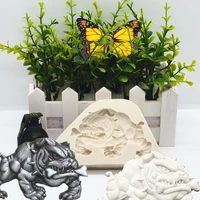 dog bones silicone mold kitchen resin baking tool cake dessert lace decoration diy chocolate candy pastry fondant moulds