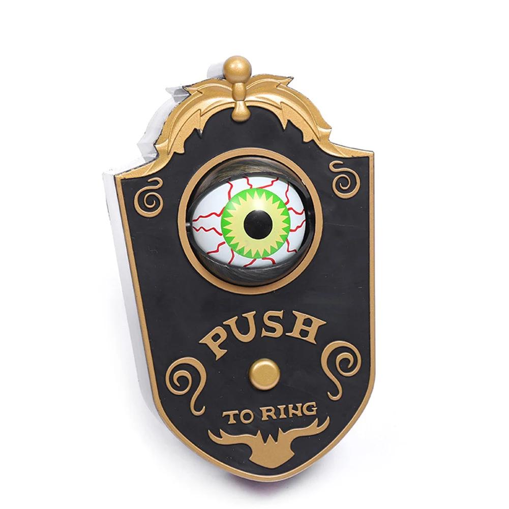 

2021 New Hot Sale Halloween Decorations Animated Eyeball One-eyed Doorbell Push With Spooky Sounds Glowing Eyeballs Doorbell