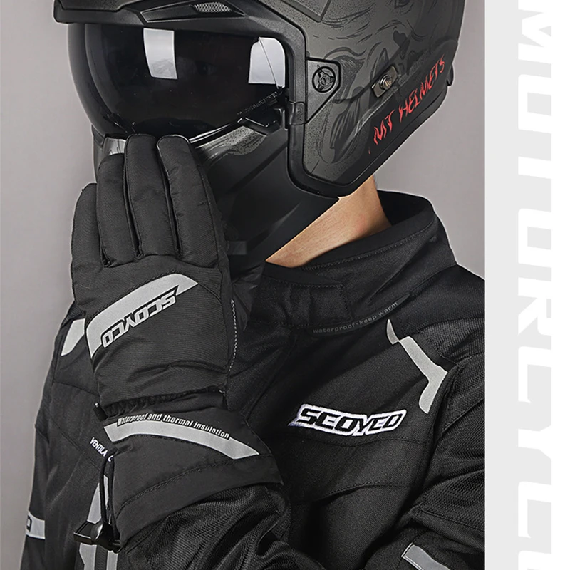 Мотоциклетные Перчатки-Велоспорт лыжи Спорт на открытом воздухе толстые теплые