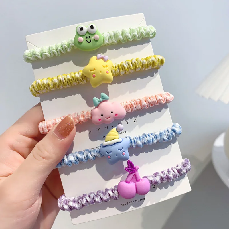 

New Fruit Cute Rope Children Baby Elastic Hair Rubber Bands Accessories Kids Girl Headband Tie Ring Headwear Scrunchie