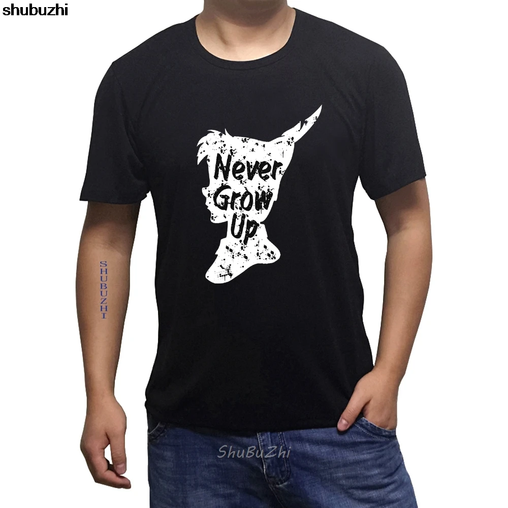 Nuevo camiseta Fuego Hombre Nunca Grow Up Peter Pan Idea De Regalo, крутые повседневные мужские футболки унисекс, новая модная футболка sbz3150