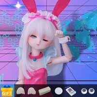 shuga fairy berni 14 bjd doll full set resin toys for kids surprise gift for girls msd anime figure doll bunny girl set