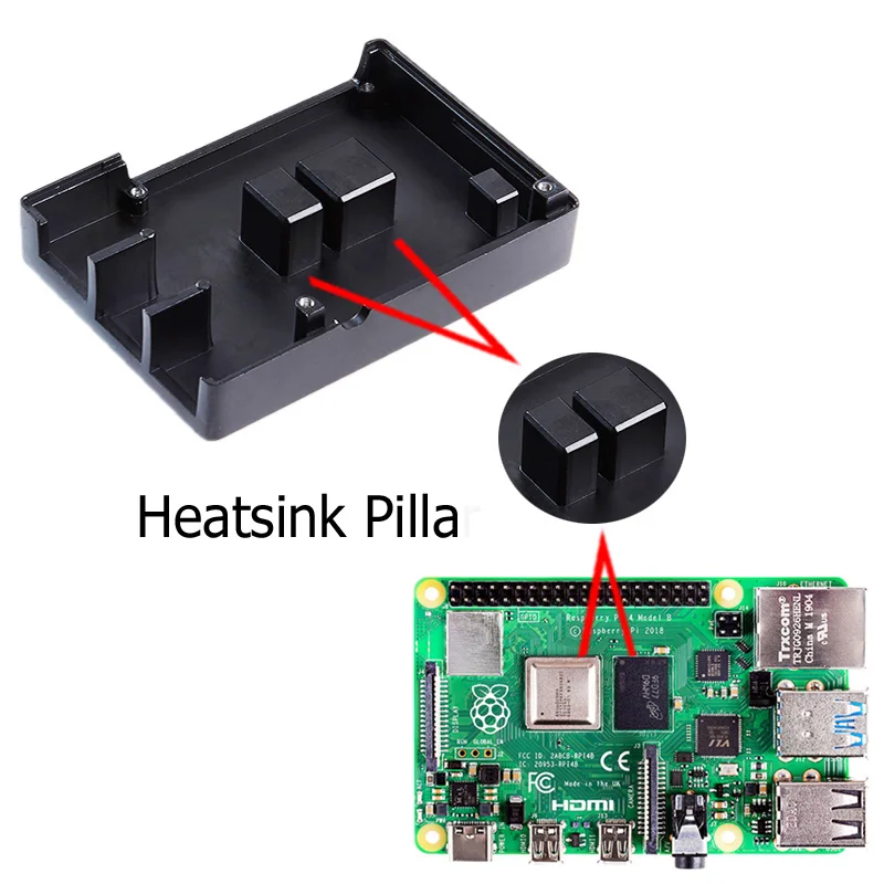 Чехол для raspberry pi 4B black|Демонстрационные стенды| |