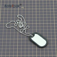 military army identity tagbaterpak jewelry pendants necklaces 50 328 30 4mm tag platesilencer ring55cm chain 100pcs