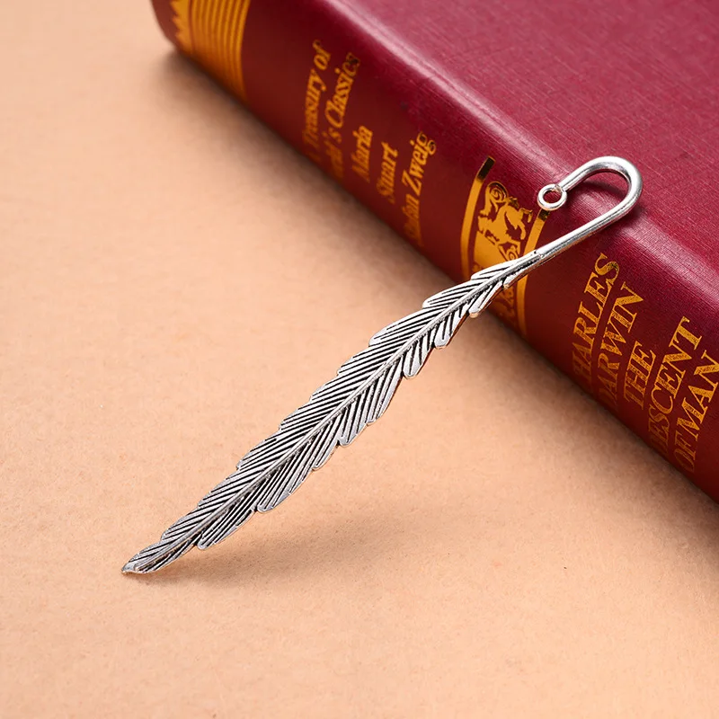 Винтаж металлическая Закладка перо поделки своими руками канцелярские
