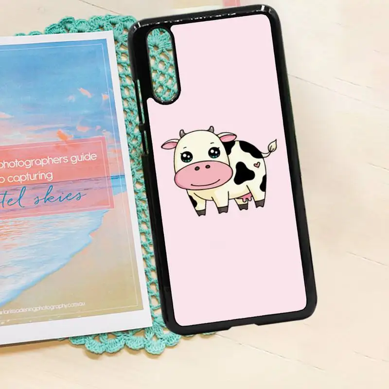 

Lovable cute strawberry cow Phone Case PC for iPhone 11 12 pro XS MAX 8 7 6 6S Plus X 5S SE 2020 XR