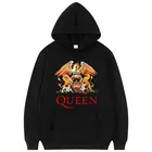 Толстовка с капюшоном Queen Rock Band для мужчин и женщин, уличная одежда в стиле Харадзюку, Свитшот оверсайз, худи в стиле хип-хоп